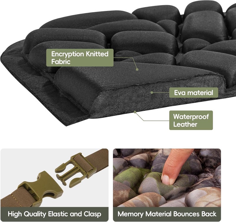 BLISSWILL Hunting seat Cushion，Stadium Cushion，100% Memory Foam Silent Lightweight for Camping, Hunting, Fishing，Camping，Outdoor - Image 5
